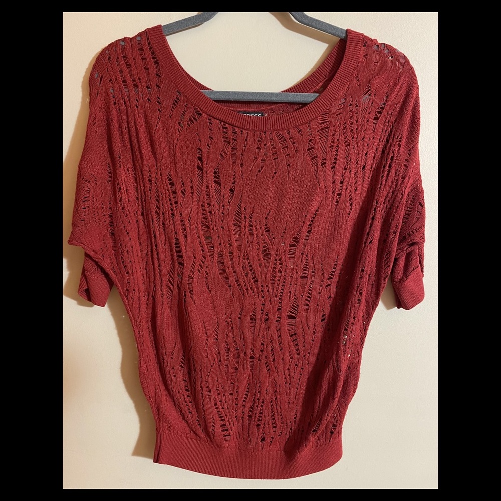 EXPRESS Open Knit Blouse - Size Small